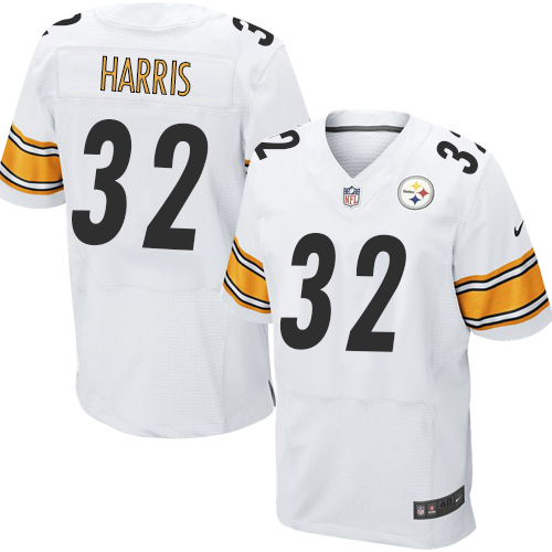 Men's Elite Franco Harris Nike Jersey White Road - #32 NFL Pittsburgh Steelers